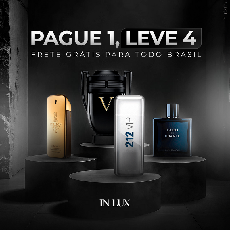 Combo Exclusivo de compre 1 leve 4  Perfumes Masculinos – 100ml